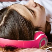 Teen Listening to Radio